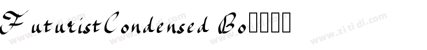 FuturistCondensed Bo字体转换